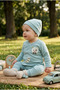 Baby Set with Teddy Bear Embroidery - 3