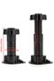 8CM Heavy Duty Plastic Cabinet Legs Adjustable Height 80-100MM, Black Furniture Leg Feet for Kitchen Cabinets, Wardrobes, Cupboards, TV Units & Furniture Base Support - 3