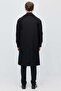 Men's Classic Long Coat with Side Pockets - 4
