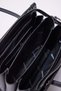 Women's Faux Leather Textured Bag with Scarf Detail - 7