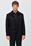 Men's Swallow Collar Short Coat with Side Pockets - 2