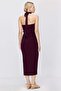 Women's Halter Neck Buckle Midi Dress - 7