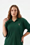Bürümcük Fabric Brooch Detail Three Quarter Sleeve Top and Bottom Pants Set - 2