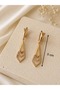Xuping Rose Color Hanging Triangle Earrings Acr9851 - 2