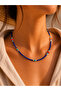 Cobalt Blue Beaded Colorful Necklace 41+4cm Acr9900