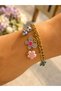 Purple Butterfly, Charmli Steel Bracelet 17+4cm Acr9907