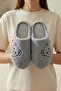 Women's Gray Teddy Bear Furry House Slippers Bynday01 - 2