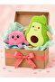 Cute Sleeping Companion Avocado And Mode Octopus Plush Toy Plush Pillow - 3