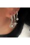 Triple Pole Star Earring Set-Silver Color Acr9477