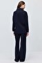 Women's Elastic Waist Wide Leg Knitted Trousers - 5