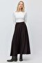 Women's High Waist A-Line Long Skirt - 5