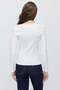 Women's Lace Detailed V-Neck Ribbed Long Sleeve Blouse - 5