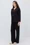 Women's Elastic Waist Wide Leg Knitted Trousers - 5
