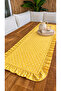 Roza Daisy Pattern Yellow Ruffle Runner - 2