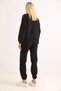 Black Shardonlu Three-Thread Stretch Fabric Side Stripe Embroidered Casual Comfortable Cut Pants - 6