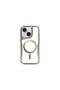 Apple iphone 14 case boyi magsafe silicone cover - brown