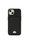 Apple iPhone 14 Plus Case Kelvin Silicone with Business Card Holder - Black