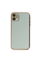 Apple iphone 12 case volet silicone - light green - 2