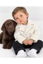 Leather Fur Coat-Jacket (Artificial) Belted Lycra Jeans Winter 4-Piece Baby Boy/Child Set