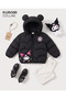 Girl's Winter Autumn Kuromi Lighted Puffer Jacket - 7