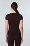 Mila Brown Bodycon Stretch Knitted Crop Tshirt and Spanish Flare Leggings Y2K Bottom-Top Set - 6