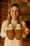Unisex Warm Furry House Slippers with Non-Slip Soles