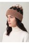 Women's Silvery Plaid Patterned Knitted Beanie - Soft Textured Winter Fuzzy Beanie - 5