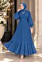 Women's Pleated Chiffon Hijab Evening Dress Sb0019