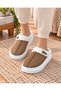 Women's Mink Fur Eva Sole Buckle Detailed Suede Winter House Slippers - 2