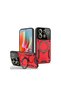 غطاء حماية لهاتف Xiaomi Redmi Note 13 Pro 5G Joy Lens - أحمر