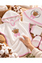 100% Cotton Baby Bath Towel Set with Hood - Soft & Teddy Bear Embroidered Pareo Towel - 4 Pieces - 6