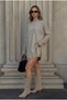 Plain Knitted Standard Poncho - 2