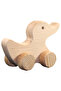 Vakvak Duck Unpainted Wooden Animal Figure, Solid Beech, 18 Months+ - 3