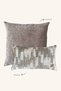 Set of 2 Abstract Patterned Brown Beige Stuffed Throw Pillows