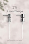 Chrome 2-Piece Liquid Soap Dispenser Pump