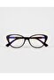 Diana Brown Cat Eye Slim Thin Frame Lightweight Blue Light Protection Glasses Metal Hinge |   50 Ekartman | - 3