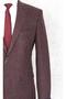 Men's Regular Fit Woolen Mono Collar Brown Drop 6 Single Jacket - 2