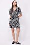 Women's Paisley Print Mini Dress - 3