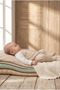 Baby Romper with Striped Booties - 4