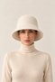 Women's Cashmere Bucket Hat – Soft Textured Minimal Bucket Hat |   Winter Stylish and Timeless Design