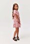 Girl's Flower Patterned Dress - 2