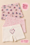 Girl's Cotton Colorful Lycra Boxer 3-Pack 6051