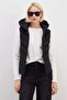 Scuba Fabric Garnished Hooded Inflatable Vest - 3