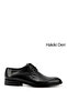 Men's Charcoal Printed Leather Sole Genuine Leather Classic Shoes
