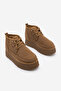 Women's Thick Sole Fur Lined Daily Boots Mariva Tan Suede - 5