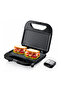 Grill Sandwich Maker, Toast, Waffle, Griddle, Iron Panini Press Slice, Non Stick Multifunctional Plates for Grilling and Toasting, 700-800 Watt, Black Stainless Steel