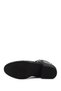 Women's Black Zippered Thick Heeled Genuine Leather Boots - 7