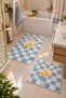 Digital Printing Washable Non-Slip Base 2-Piece Bathroom Mat Set 40X60 60X100