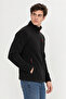 Men's Black Softshell Fleece Standard Full Zipper 3 Pocket Men's Fleece Cardigan - 4