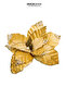 Christmas Ornament Ponsetya Pearl Gold 27 cm - 3